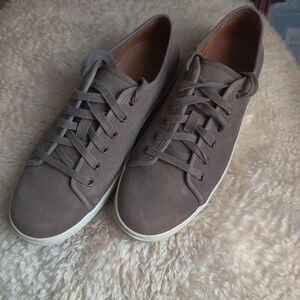 Vince Full Grain Leather Brown Sneaker
